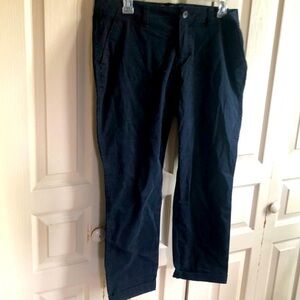 Old Navy Boy Friend Womans Pants Navy  97% Cotton Size 8